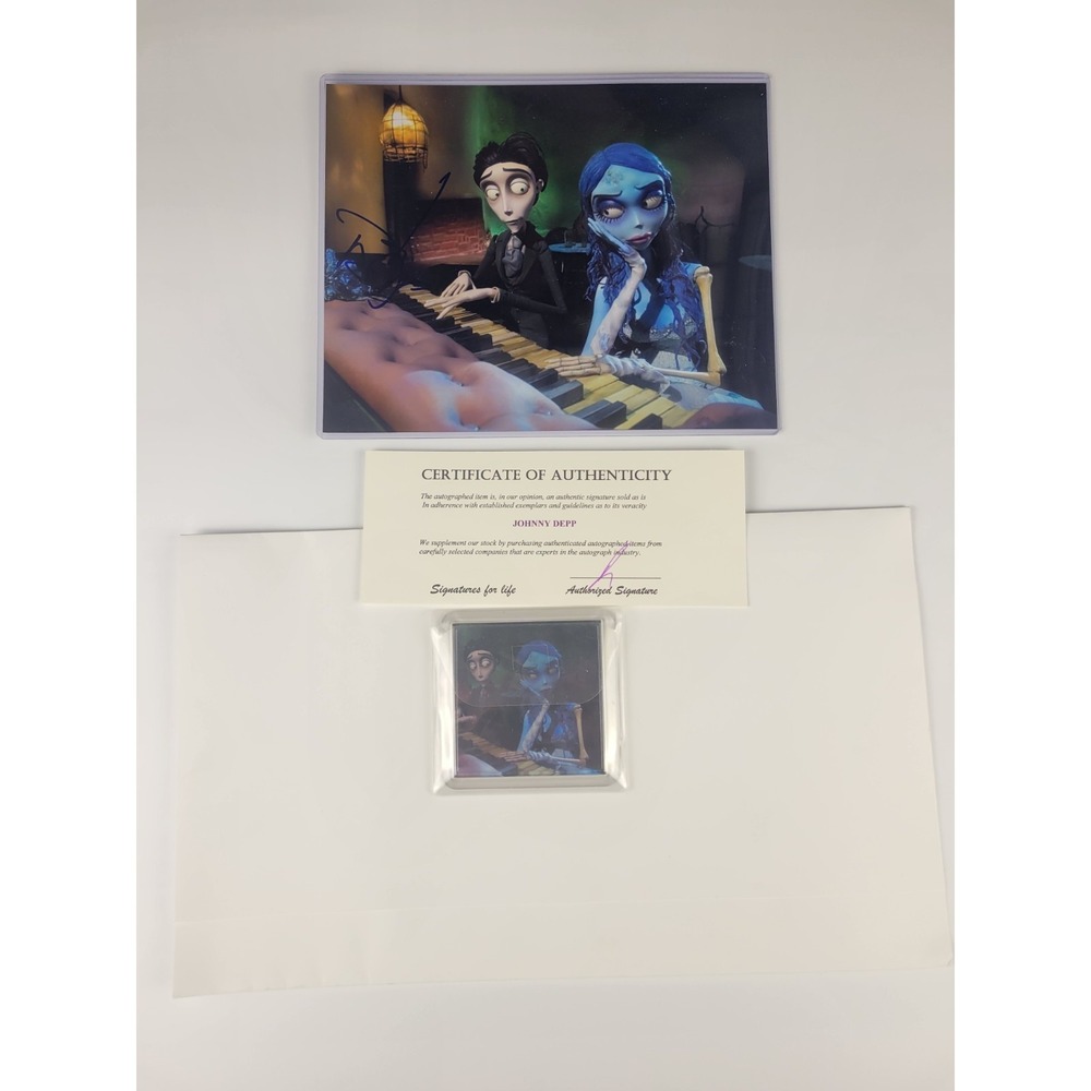 Johnny Depp Signed Corpse Bride 8x10 Photo Autograph Victor Van Dort COA - Picture 2 of 7